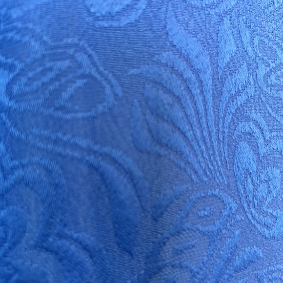 Boys Royal Blue Jacquard Double Breasted Tuxedo Suit (8/9 year) - Picture 5 of 16